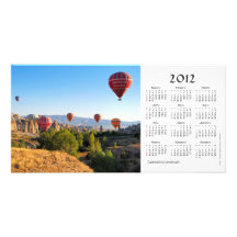 Hot air balloons 2012 Calendar Photo Card