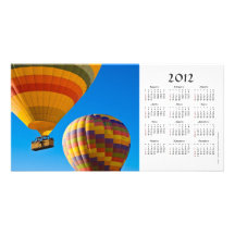 Hot air balloons 2012 Calendar Photo Card