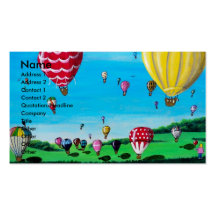 Hot Air Balloons Business Card Templates