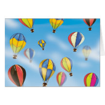 Hot Air Balloons Card