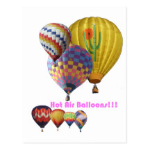 Hot Air Balloons!!! Collage Postcards