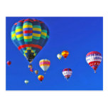 hot air balloons post card