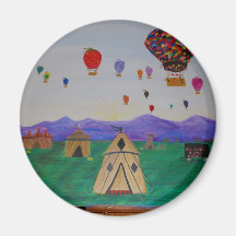 Hot Air Baloon Race Magnets