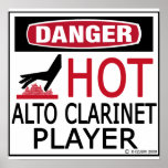 Hot Alto Clarinet Player Poster