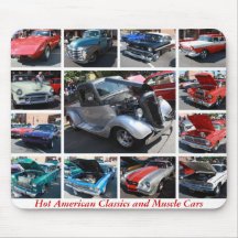 Hot American Classics and Muscle Cars 16 Mouse Pads