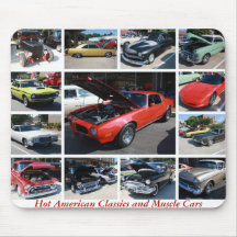 Hot American Classics and Muscle Cars 24 Mousepads