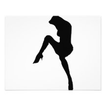 hot babe silhouette icon announcements