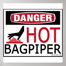 Hot Bagpiper Print