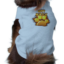Hot baily fire and flame dog shirt