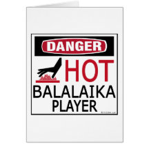 Hot Balalaika Player Greeting Card