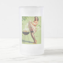 Hot Barbecue Time - Retro Pin Up Girl Mug