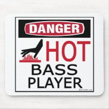 Hot Bass Player Mousepads