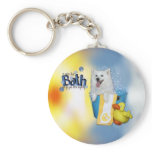 Hot Bath - American Eskimo - Maya Keychain