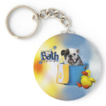 Hot Bath - English Bulldog - Delilah Key Chains