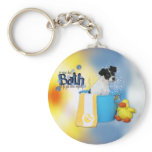 Hot Bath - Rat Terrier - Rosco Key Chain