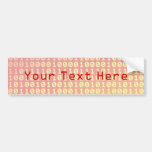 Hot bits gradient pattern bumper sticker