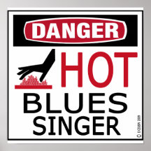 Hot Blues Singer Print