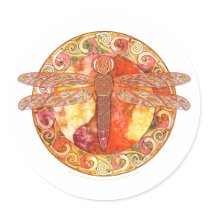 Hot Celtic Dragonfly