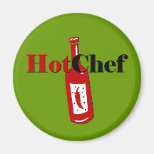 Hot Chef Refrigerator Magnets