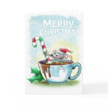 Hot Chocolate Mouse Greeting Cards