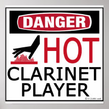 Hot Clarinet Player Posters