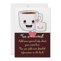 Hot Cocoa and Marshmallow Invitation