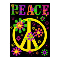 Hot Colours Peace Poster posters