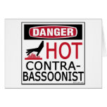 Hot Contrabassoonist Greeting Cards