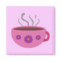 Hot Cup of Coffee Magnet