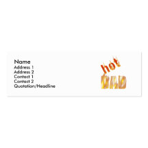 Hot Dad - Skinny Business Cards