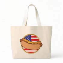 Hot Dog American Flag Bag