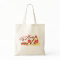 Hot Dog basic tote bags