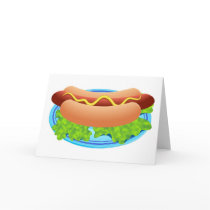 Hot Dog Greeting Card