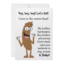 Hot Dog Cookout Party Invitation