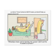 Hot Dog Divorces Funny Tees Mugs & Gifts Post Cards