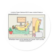 Hot Dog Divorces Funny Tees Mugs & Gifts Round Sticker