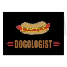 Hot-dog drôle cartes de vœux