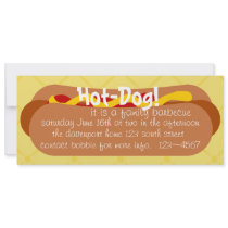 Hot Dog! Party Announcements