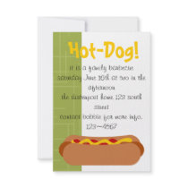 Hot Dog! Party Announcements