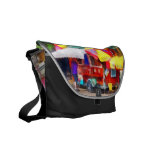Hot Dog Stand in Mall Courier Bag
