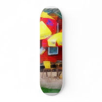 Hot Dog Stand in Mall Skate Boards