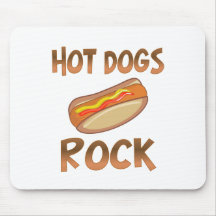 Hot Dogs Rock Mouse Pad