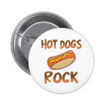 Hot Dogs Rock Pinback Button