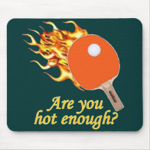 Hot Enough Flaming Ping Pong Mouse Pads