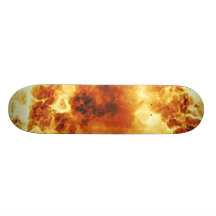 Hot Fiery Exploding Flames Skate Board