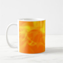 Hot Fiery Flames Background Mugs
