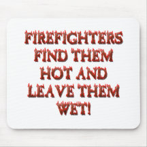 HOT FIREFIGHTERS MOUSE PAD
