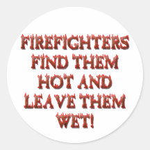 HOT FIREFIGHTERS STICKER