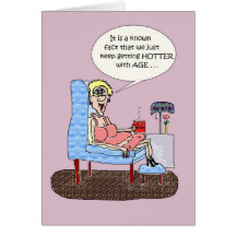HOT FLASHES FUNNY BIRTHDAY CARD