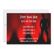 Hot Guy Party Invitations II